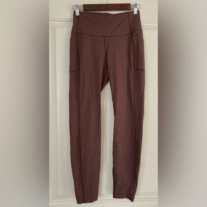 Mondetta Women’s Brown Athletic Leggings with Pockets